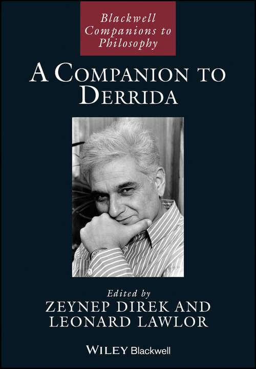 Book cover of A Companion to Derrida (Blackwell Companions to Philosophy)