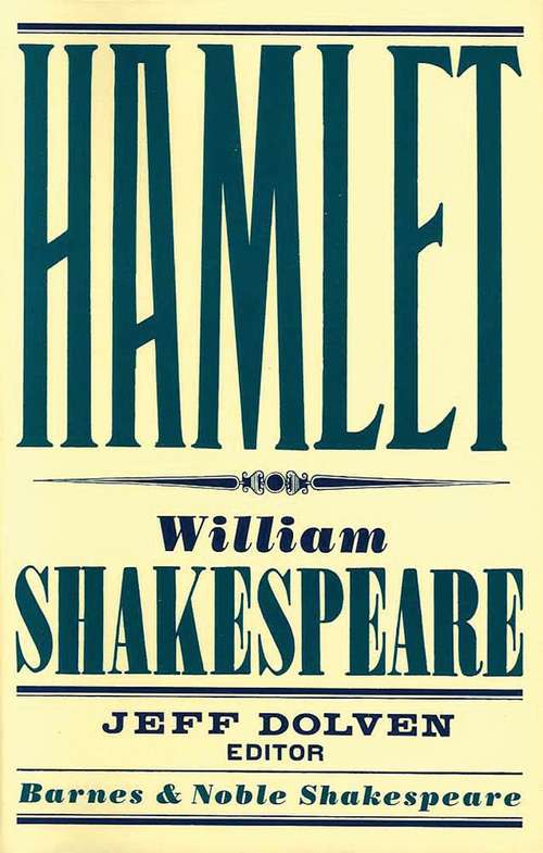 Book cover of Hamlet (Barnes and Noble Shakespeare)