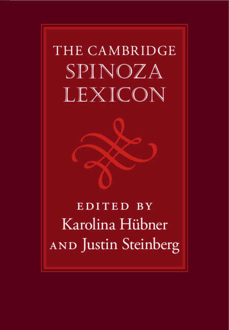 Book cover of The Cambridge Spinoza Lexicon