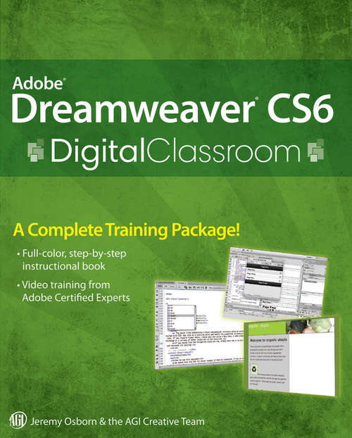 Adobe Dreamweaver CS6 Digital Classroom