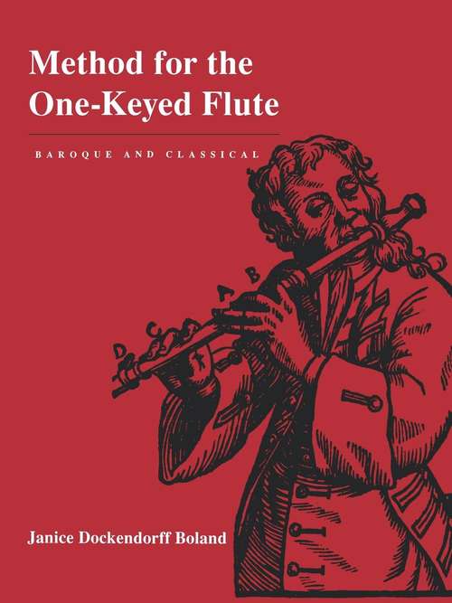 Book cover of Method for the One-Keyed Flute