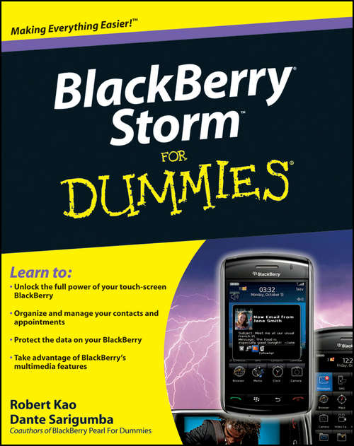 Book cover of BlackBerry Storm For Dummies