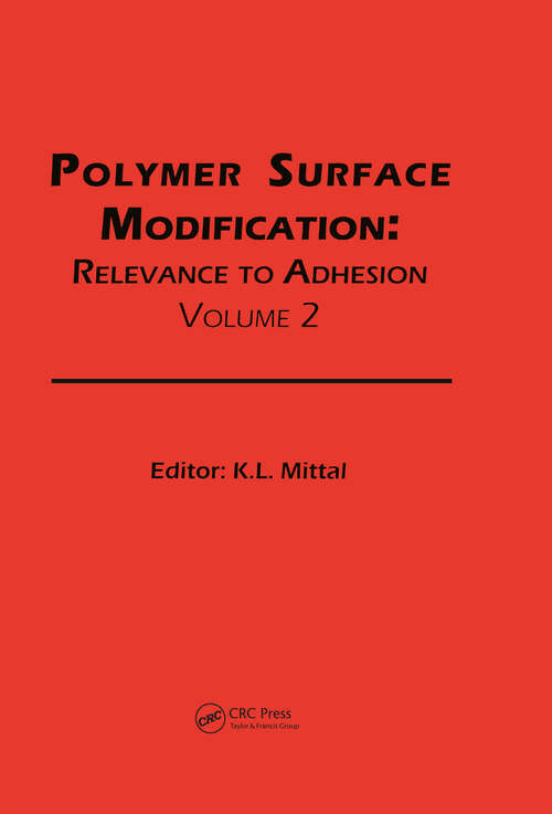 Book cover of Polymer Surface Modification: Relevance To Adhesion