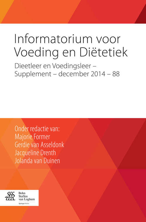 Book cover of Informatorium voor Voeding en Diëtetiek - Supplement 88