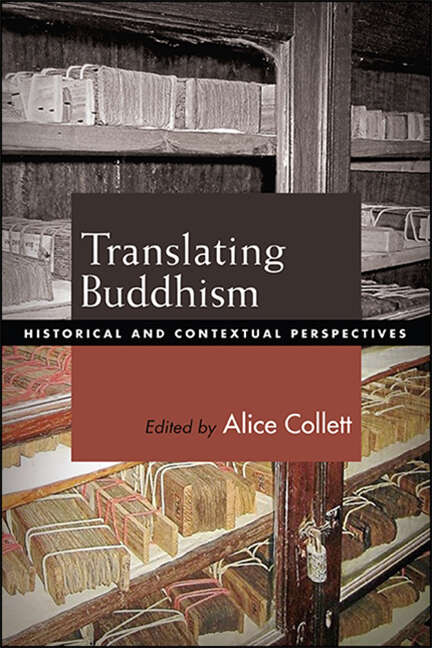 Book cover of Translating Buddhism: Historical and Contextual Perspectives