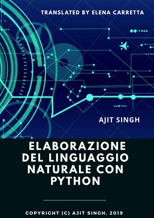 Book cover of Elaborazione del linguaggio naturale con Python