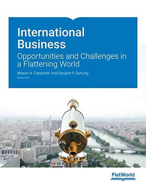 Book cover of International Business Opportunities and Challenges in a Flattening World (Version 3.0)