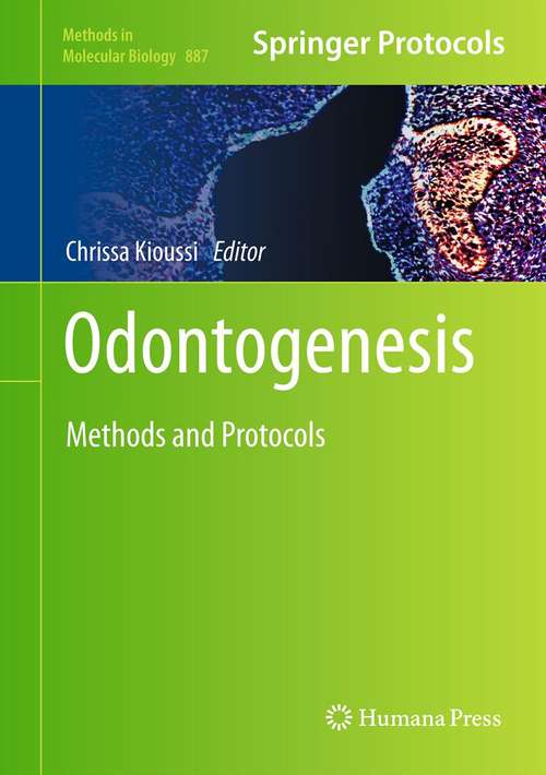 Book cover of Odontogenesis