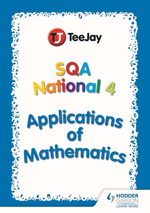 Book cover of TeeJay SQA National 4 Applications of Mathematics