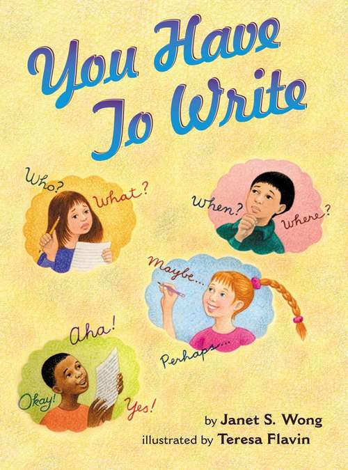 Book cover of You Have to Write