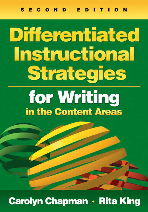 Book cover of Differentiated Instructional Strategies for Writing in the Content Areas