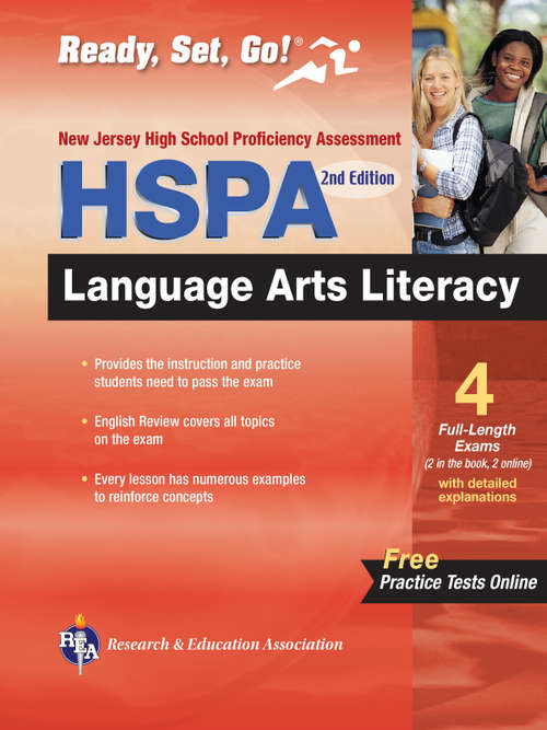 Book cover of New Jersey HSPA Language Arts Literacy with Online Practice Tests