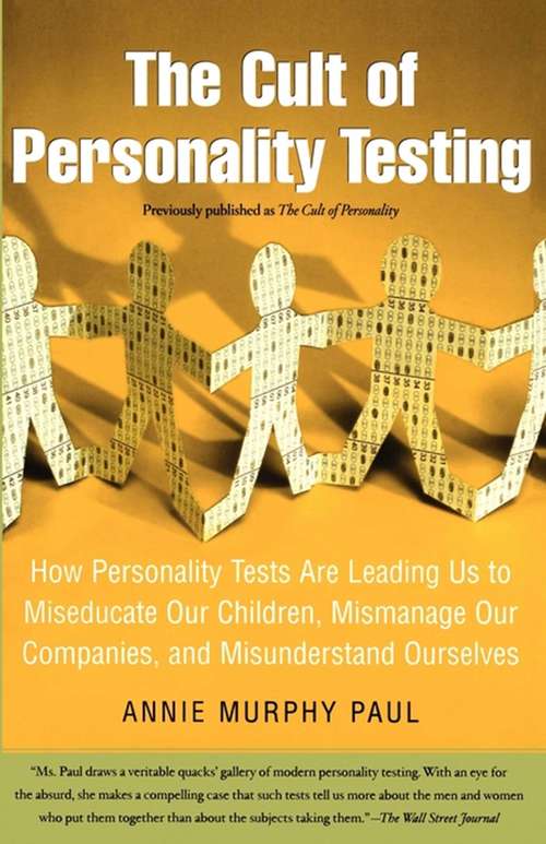 Book cover of The Cult of Personality Testing