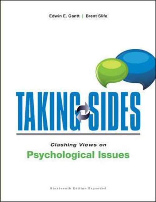 Book cover of Taking Sides: Clashing Views on Psychological Issues Expanded