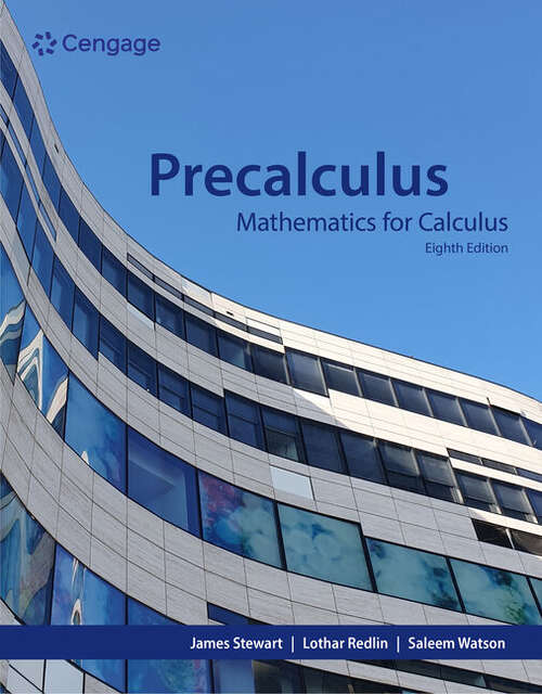 Book cover of Precalculus: Mathematics For Calculus, 7th Student Edition (7)