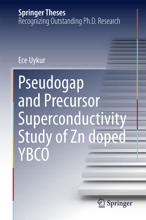 Book cover of Pseudogap and Precursor Superconductivity Study of Zn doped YBCO