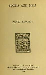 Book cover of Books and Men