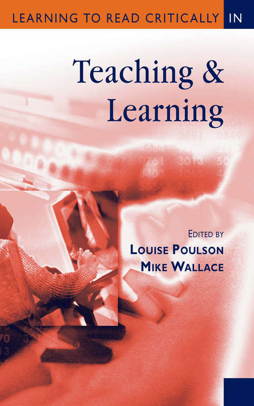 Book cover of Learning to Read Critically in Teaching and Learning (Learning to Read Critically series)