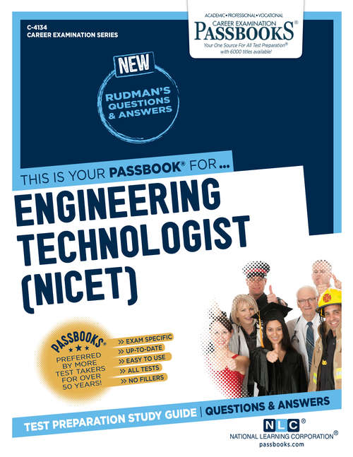 Book cover of Engineering Technologist (NICET): Passbooks Study Guide (Career Examination Series)