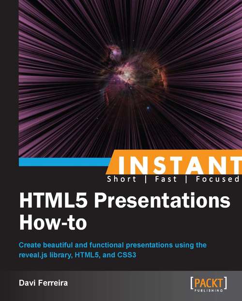 Book cover of Instant HTML5 Presentations How-to