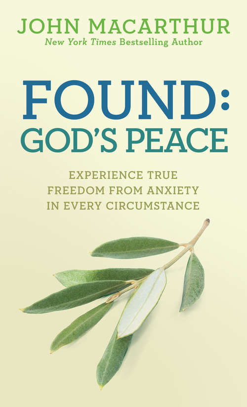 Book cover of Found: God's Peace
