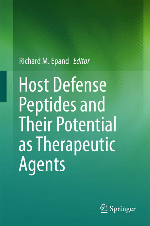 Book cover of Host Defense Peptides and Their Potential as Therapeutic Agents