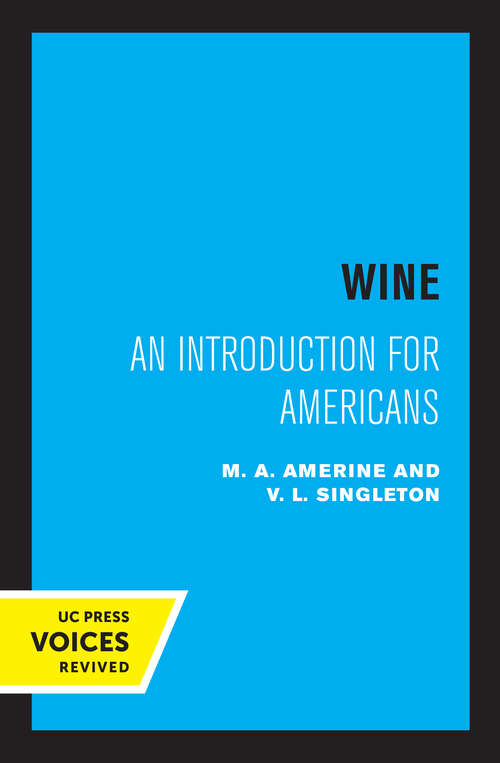 Book cover of Wine: An Introduction for Americans