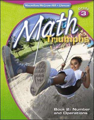 Book cover of Math Triumphs, Grade 3, Book 2: Number and Operations