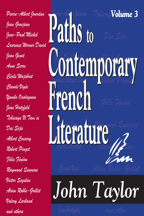 Paths to Contemporary French Literature: Volume 3