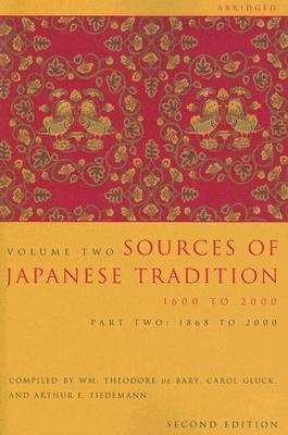 Sources of Japanese Tradition, 1868-2000
