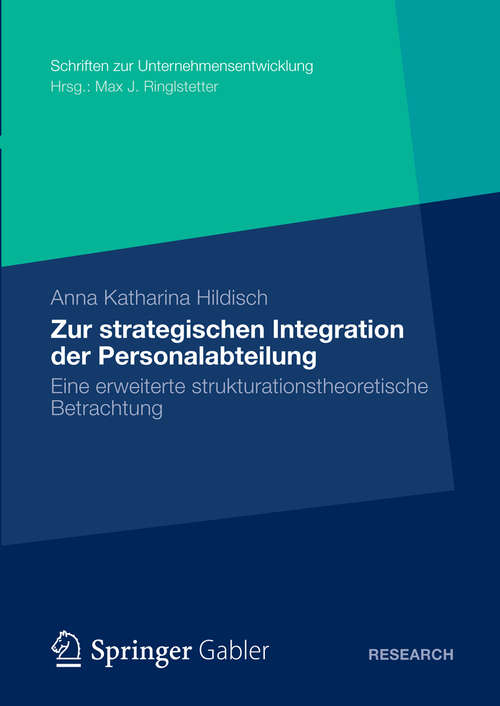 Book cover of Zur strategischen Integration der Personalabteilung