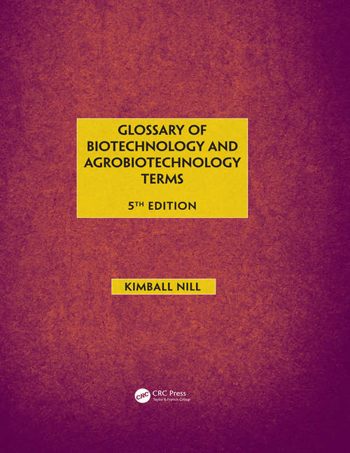 Book cover of Glossary of Biotechnology & Agrobiotechnology Terms (5)