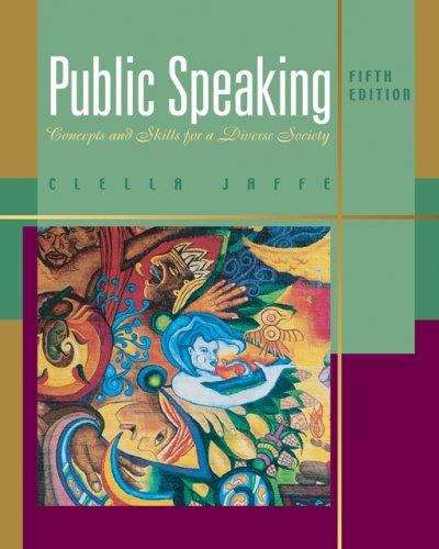 Book cover of Public Speaking: Concepts and Skills for a Diverse Society (5th Edition)