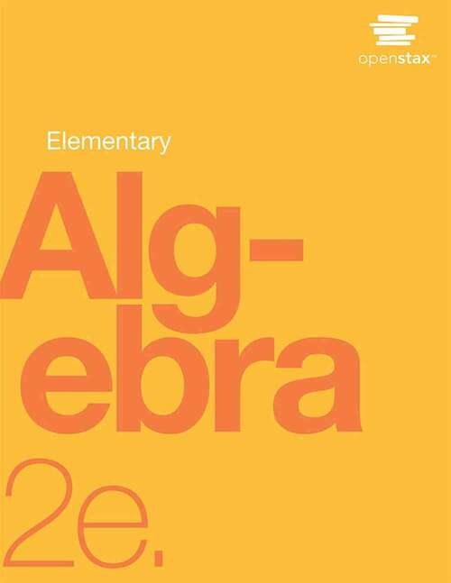Book cover of Elementary Algebra (Second Edition)