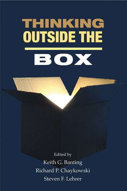 Book cover of Thinking Outside the Box: Innovation in Policy Ideas (Queen's Policy Studies Series)