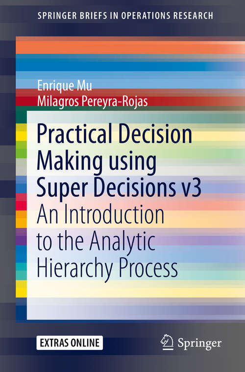 Book cover of Practical Decision Making using Super Decisions v3