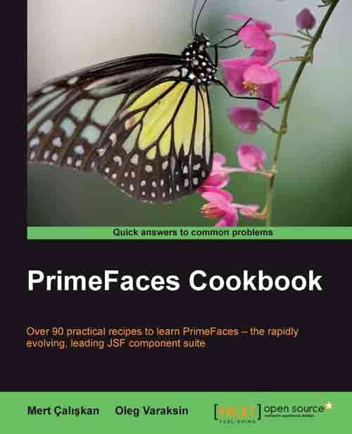 Book cover of PrimeFaces Cookbook