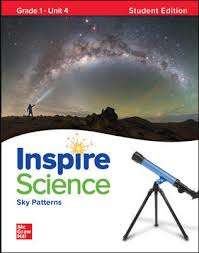 Book cover of Inspire Science, Grade 1, Unit 4: Sky Patterns
