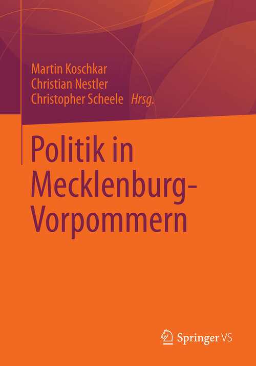 Book cover of Politik in Mecklenburg-Vorpommern