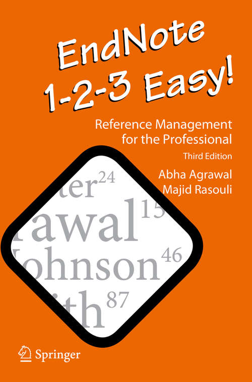 Book cover of EndNote 1-2-3 Easy!: Reference Management for the Professional (3rd ed. 2019)