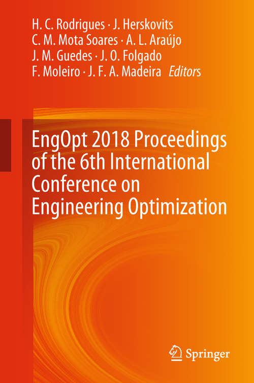 Cover image of EngOpt 2018 Proceedings of the 6th International Conference on Engineering Optimization