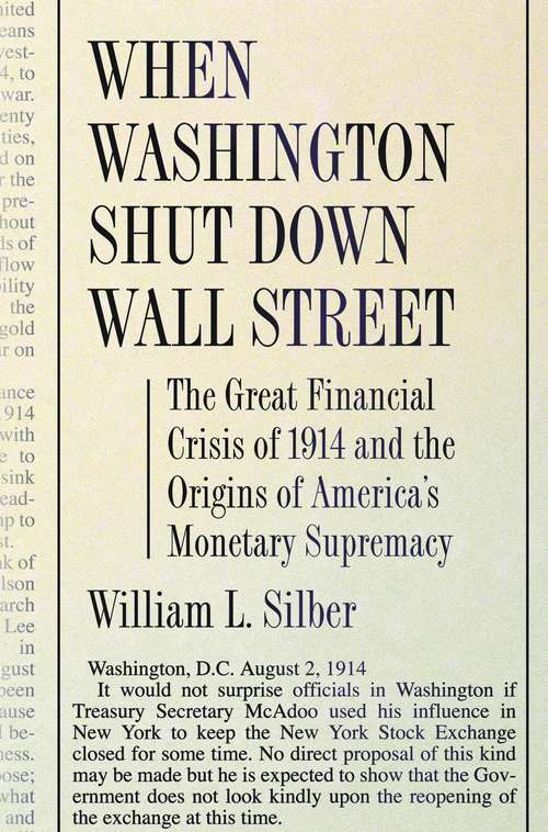 Book cover of When Washington Shut Down Wall Street