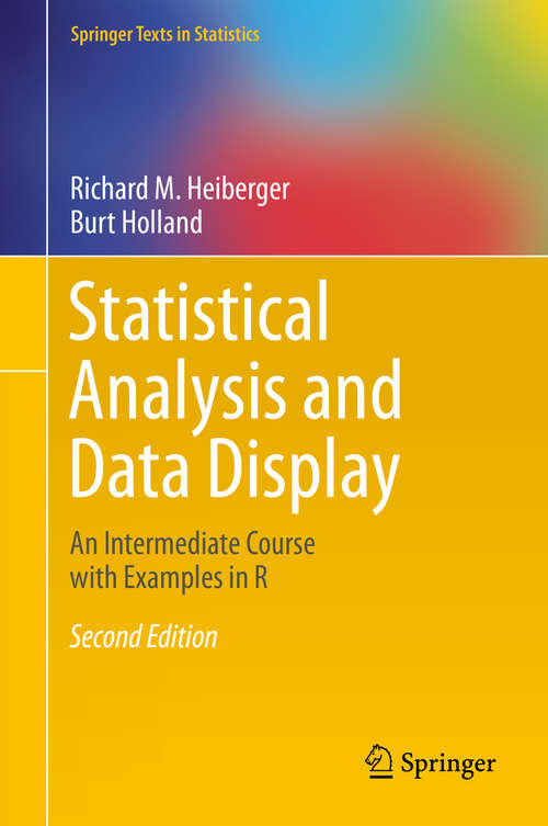 Book cover of Statistical Analysis and Data Display