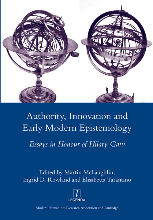 Book cover of Authority, Innovation and Early Modern Epistemology: Essays in Honour of Hilary Gatti