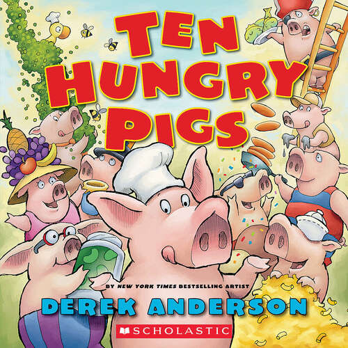 Book cover of Ten Hungry Pigs