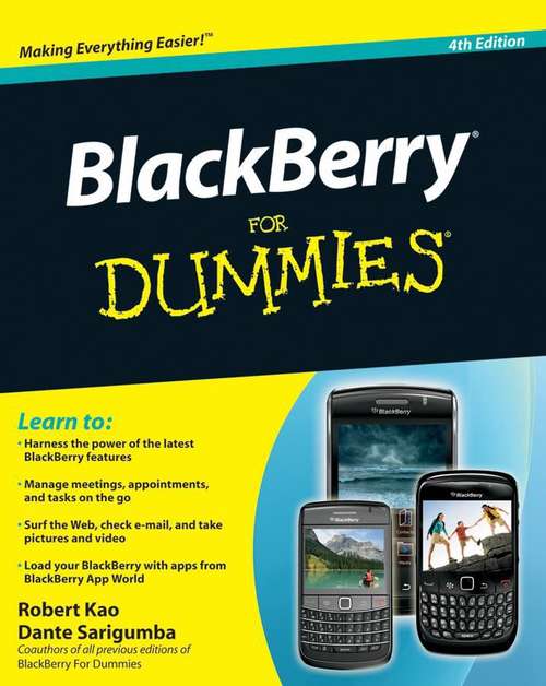 Book cover of BlackBerry® For Dummies®, 4th Edition
