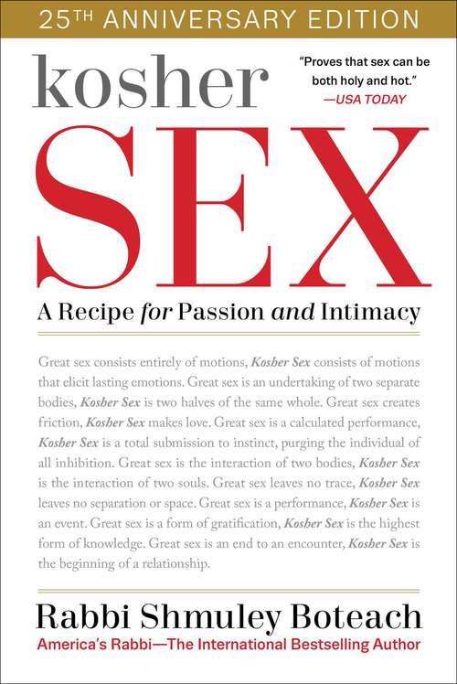Book cover of Kosher Sex: A Recipe for Passion and Intimacy