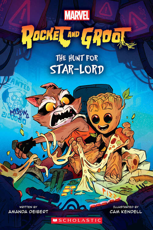 Book cover of The Hunt for Star-Lord (Rocket and Groot Graphic Novel)
