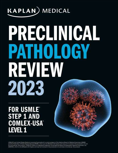 Book cover of Preclinical Pathology Review 2023: For USMLE Step 1 and COMLEX-USA Level 1 (USMLE Prep)