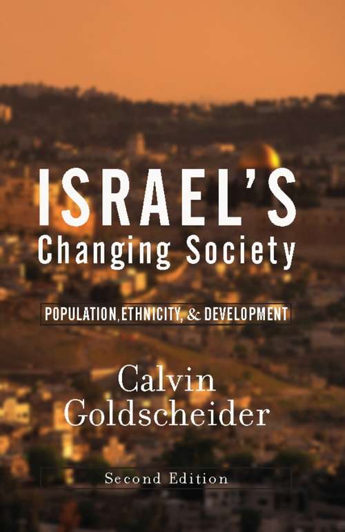 Book cover of Israel's Changing Society